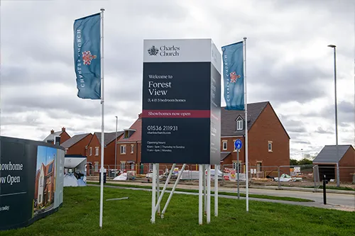 Stack Signs for House Construction