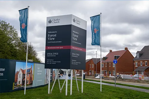 Property developer stack signage
