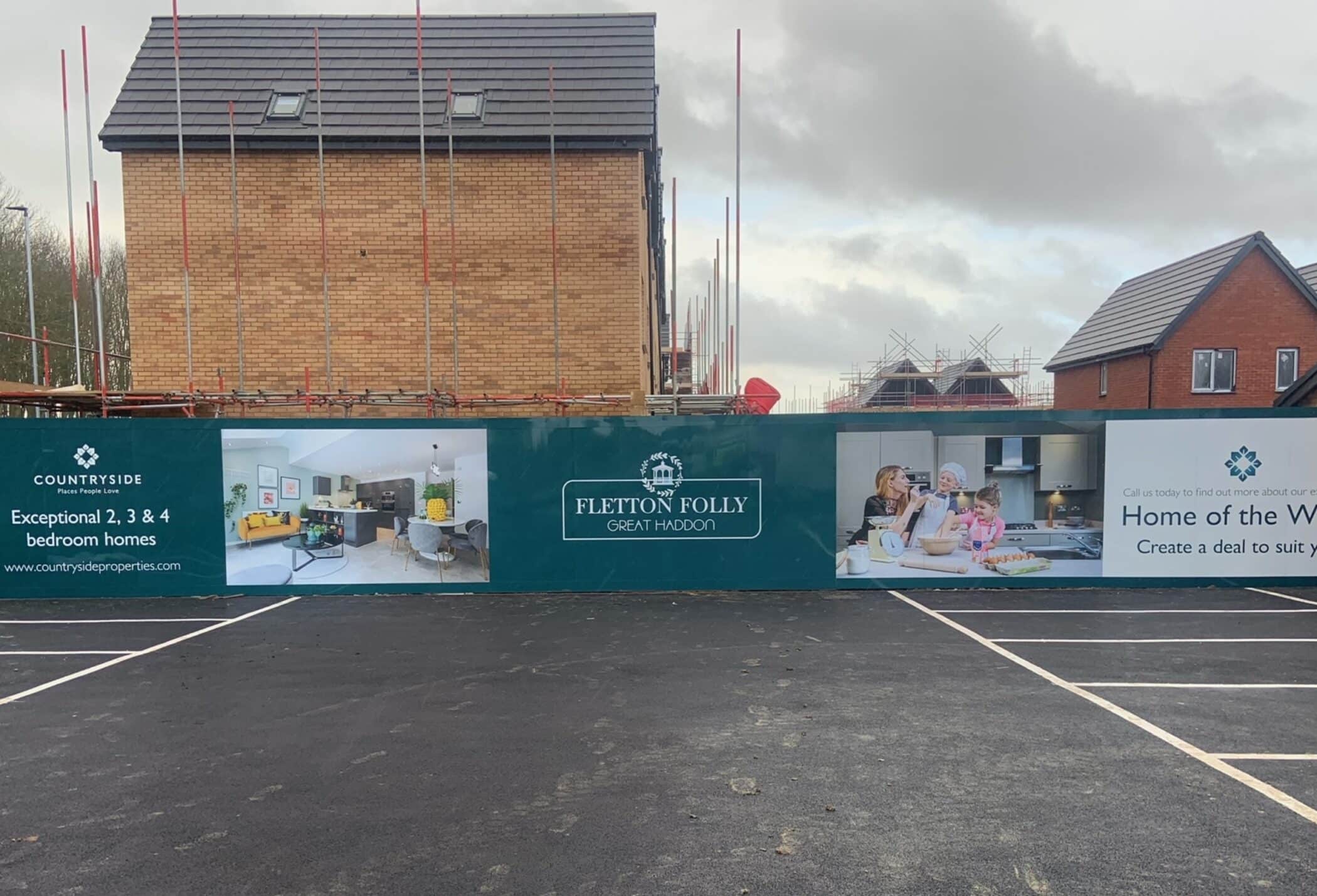 Countryside Fletton Folly Hoardings Signage